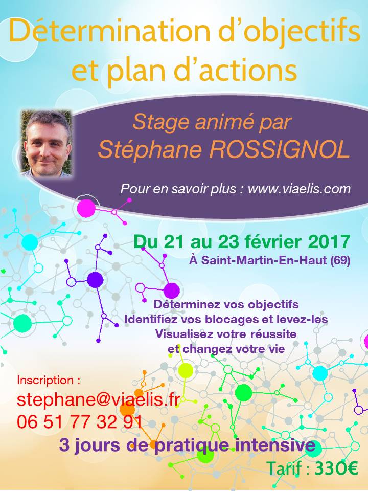 Stage Détermination d'objectifs et plan d'actions Visualisation 21-23 février